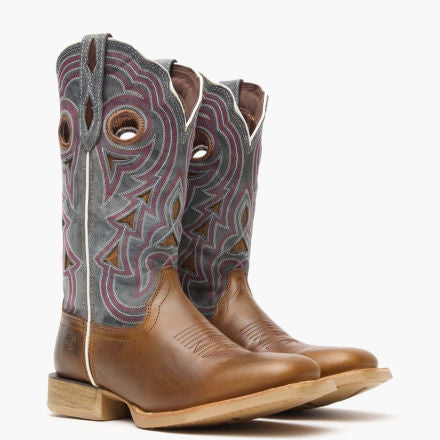Durango® Lady Rebel Pro Women's Golden Brown & Periwinkle Western Boot