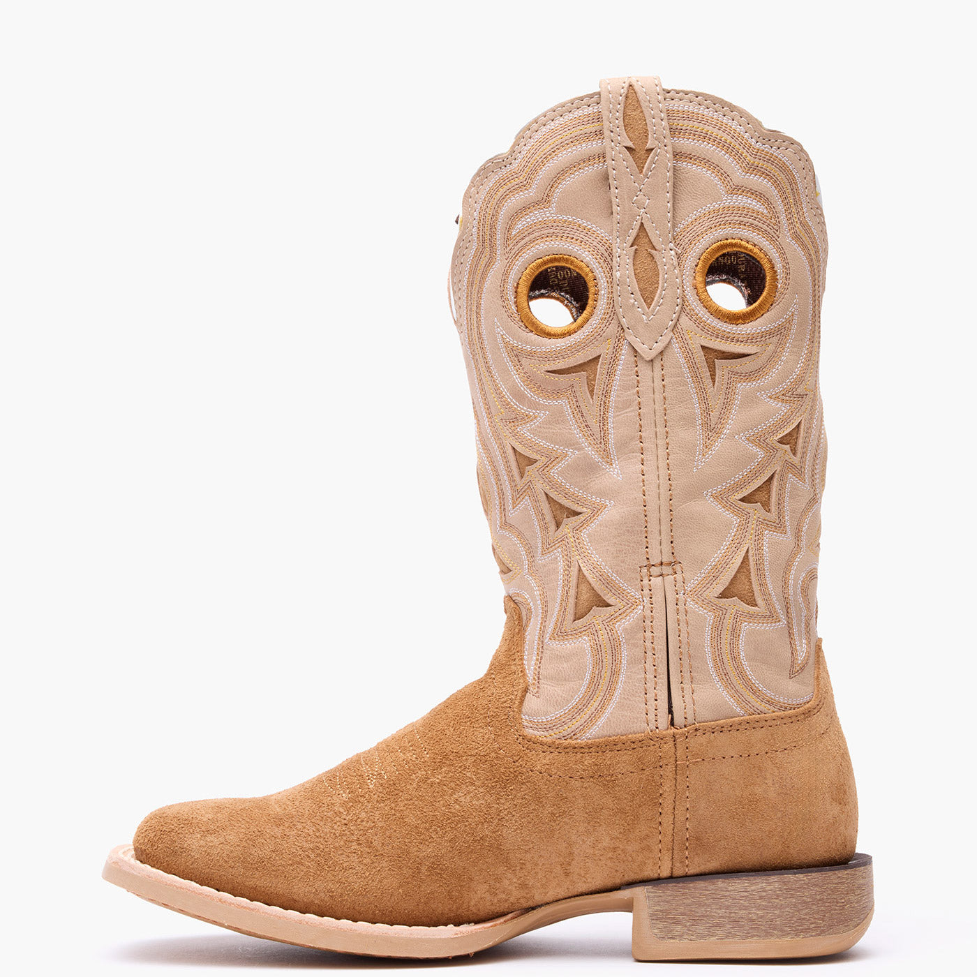 Bota vaquera Durango® Lady Rebel Pro para mujer, color anacardo y hueso