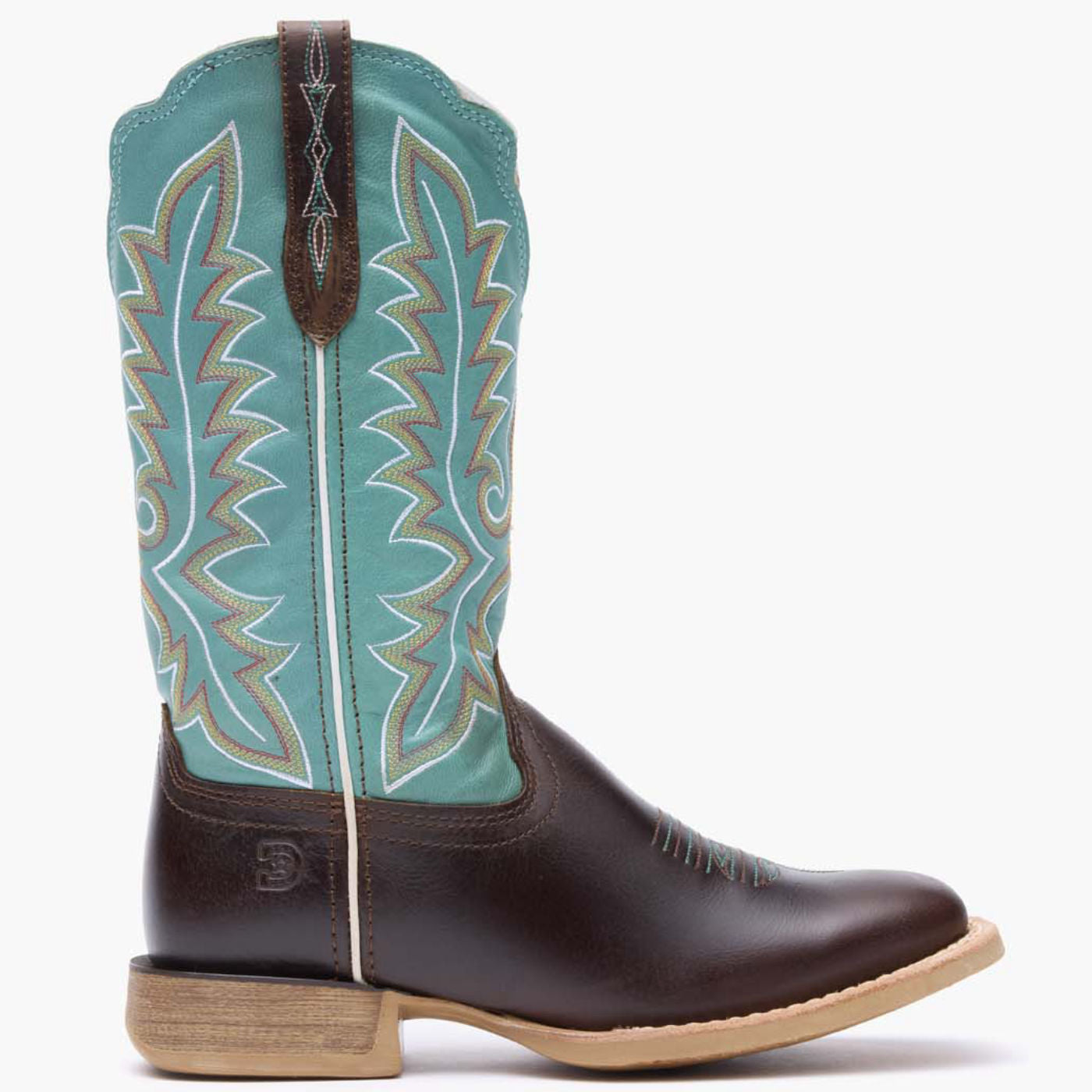 Durango® Lady Rebel Pro™ Women's Bay Brown Artic Blue Western Boot - profile