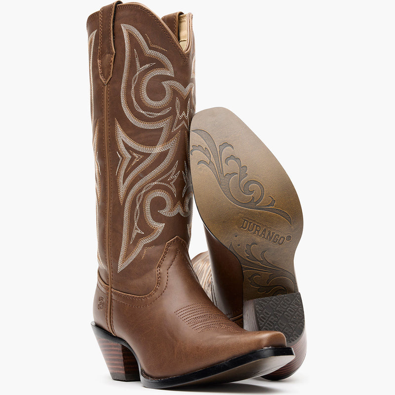 Crush by Durango Women's Milk Chocolate Western Boot - outsole