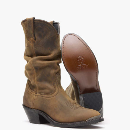 Durango® Women's Distressed Tan Slouch Western Boot