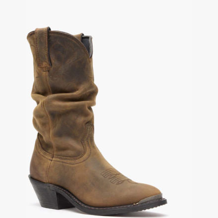 Durango® Women's Distressed Tan Slouch Western Boot