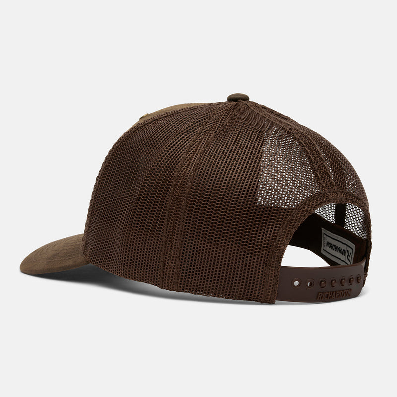 Durango oiled brown Richardson ballcap 3/4 back view
