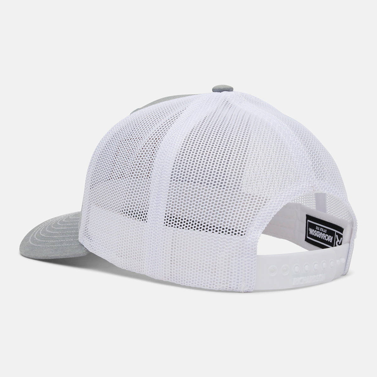 Durango heathered grey and white Richardson ballcap 3/4 back view