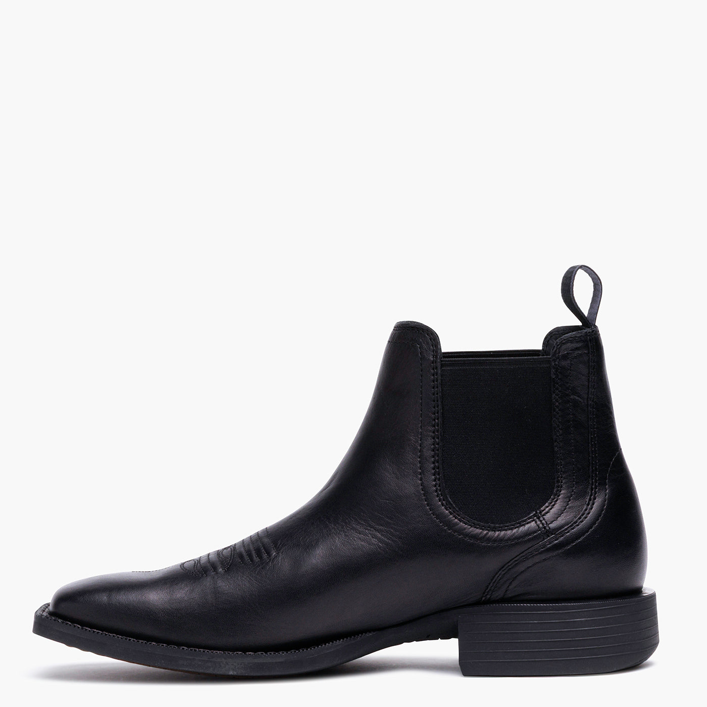 Single inner side view of a Durango black chelsea boot