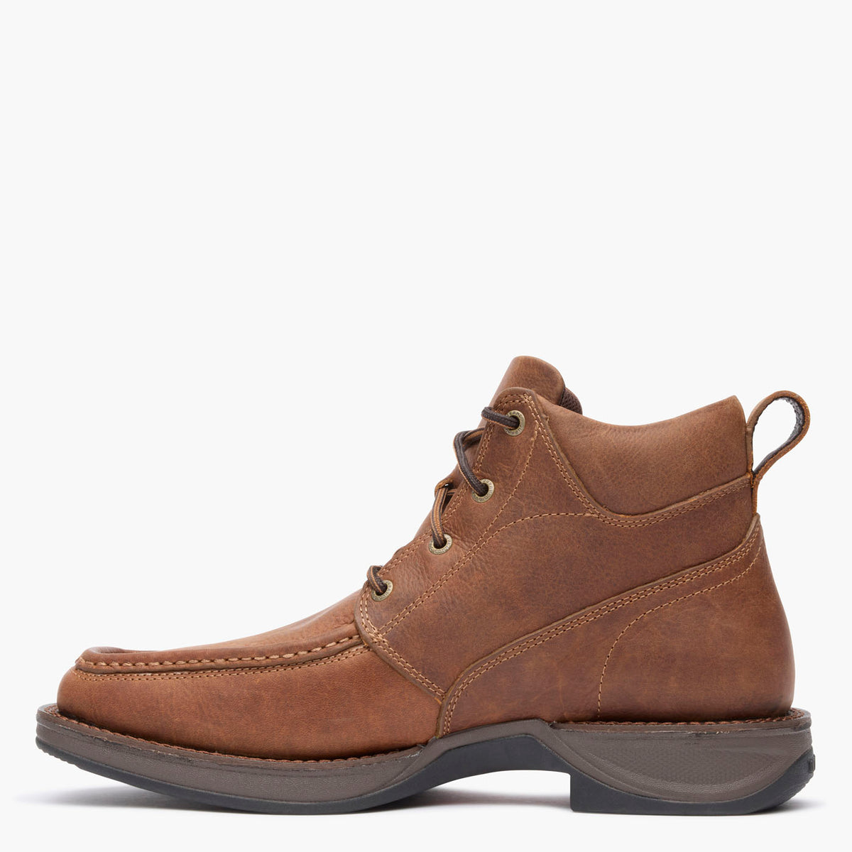 Instep profile of Durango® men’s 5 ½” Mustang Brown Red Dirt Rebel™ Ultra-Lite Lacer