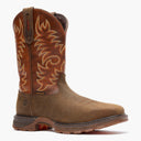 Front view of Durango® men’s 11” Bark Brown/ Cognac Steel Toe Waterproof Durango® Maverick XP™