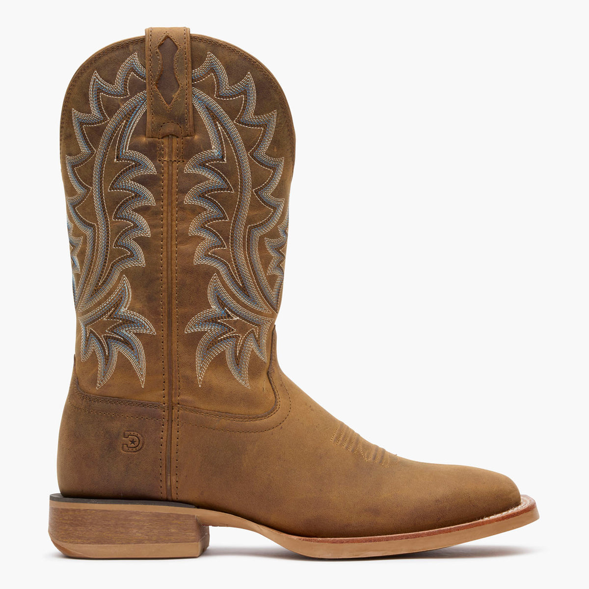 Profile view of Durango® men’s 12” Tan Saddle Rebel Pro™
