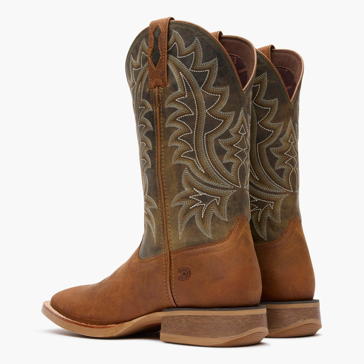Back view of Durango® men’s 12” Aztec Brown/Olive Rebel Pro™