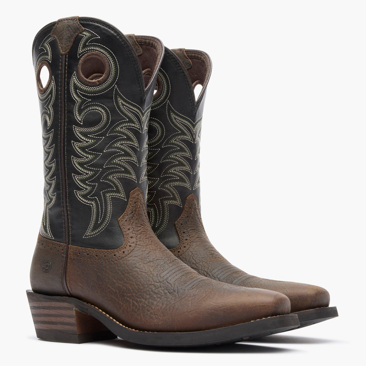 Front pair view of Durango® men’s 12” Mudstone/Black Rebel Pro™