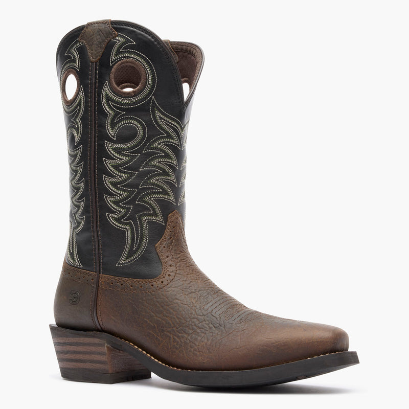Front view of Durango® men’s 12” Mudstone/Black Rebel Pro™