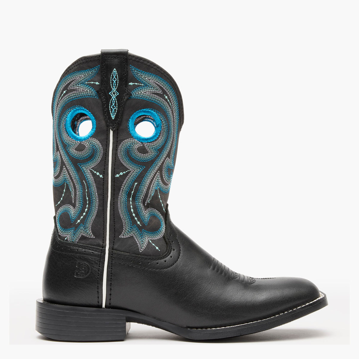 Outer side view of Durango Westward Women's Midnight Sky Western Boot