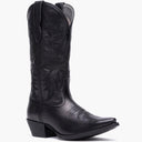 Front view of a Durango black cowgirl boot