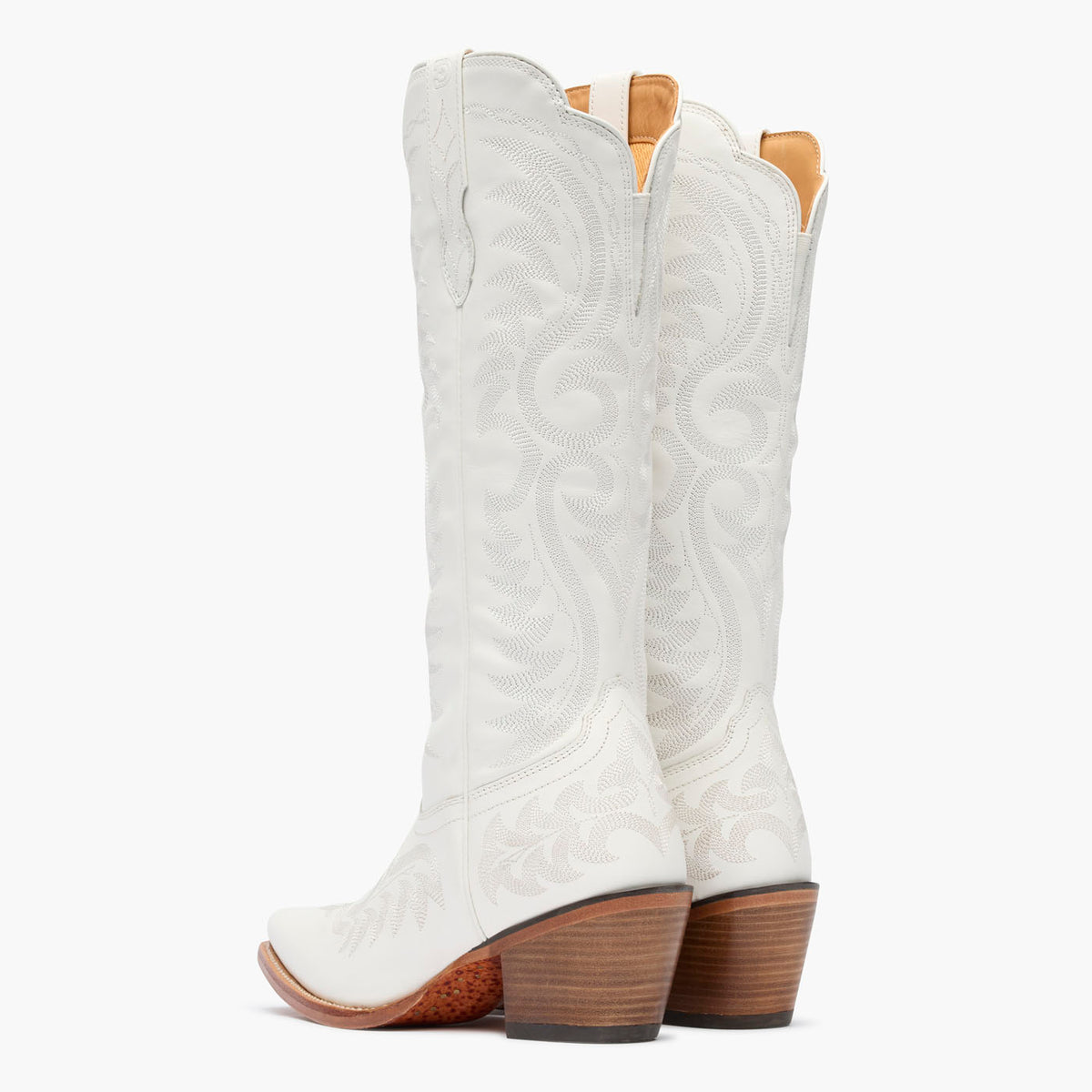 Back pair view of Durango® women’s 16” Porcelain White Crush™