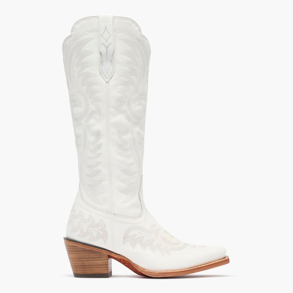 Outer side view of Durango® women’s 16” Porcelain White Crush™
