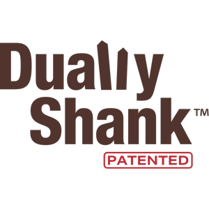 Dually Shank logo with 'Patented' label on a white background