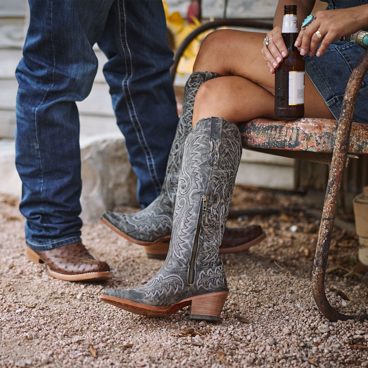 Bota vaquera alta Durango® Crush™ para mujer