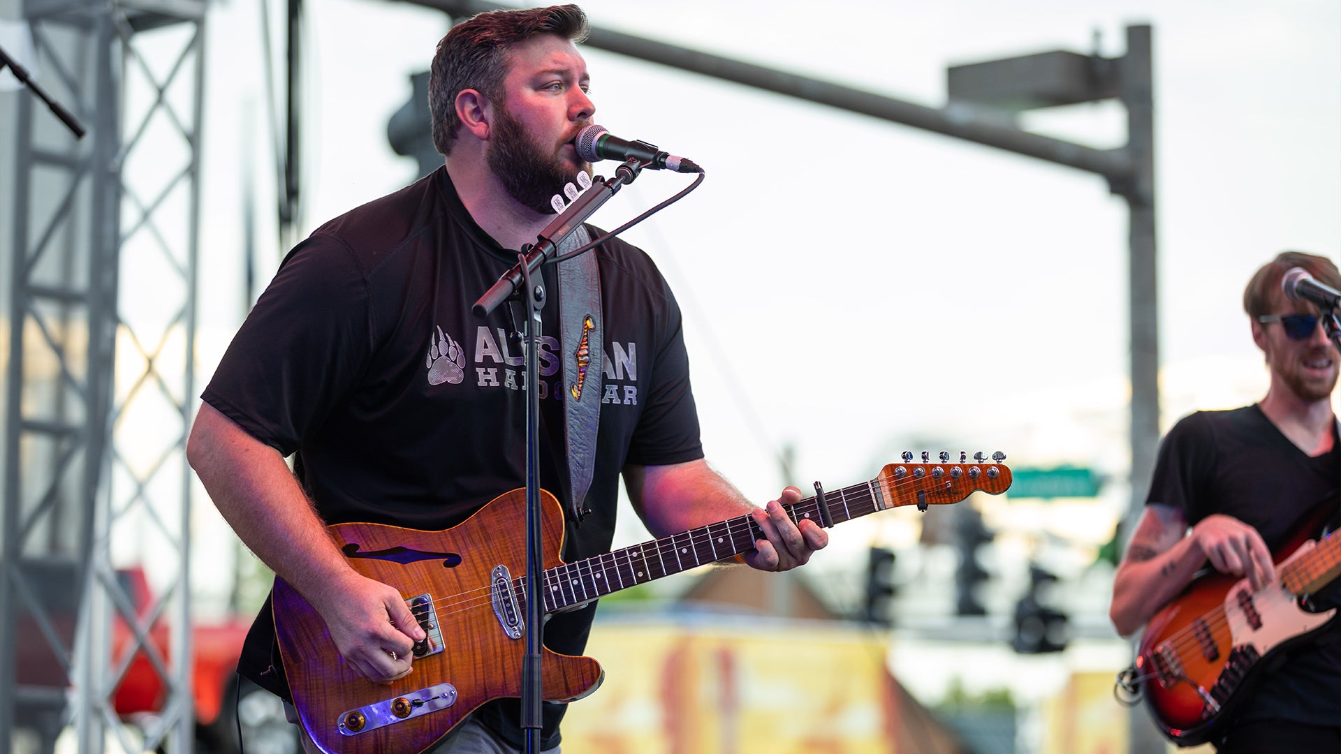 Matt Roger's performing in Durango Boots