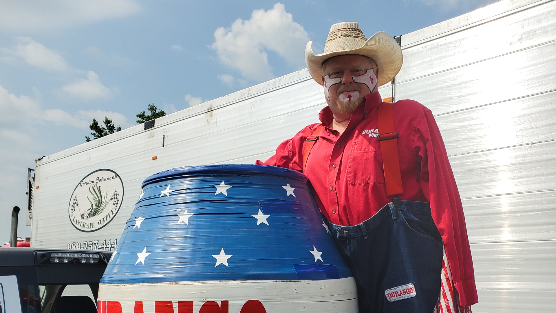 Lefty the Rodeo Clown at the rodeo