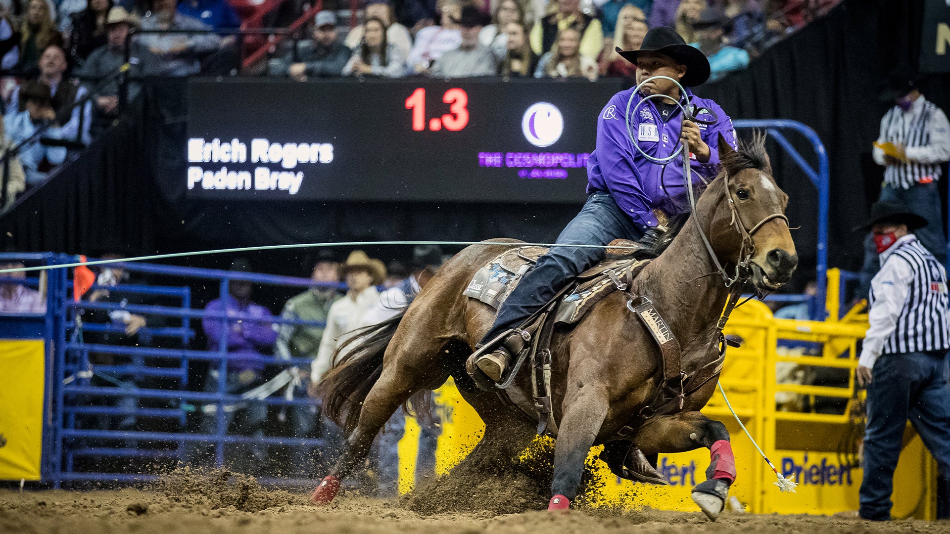 Erich Rogers, Team Roper, at the NFR