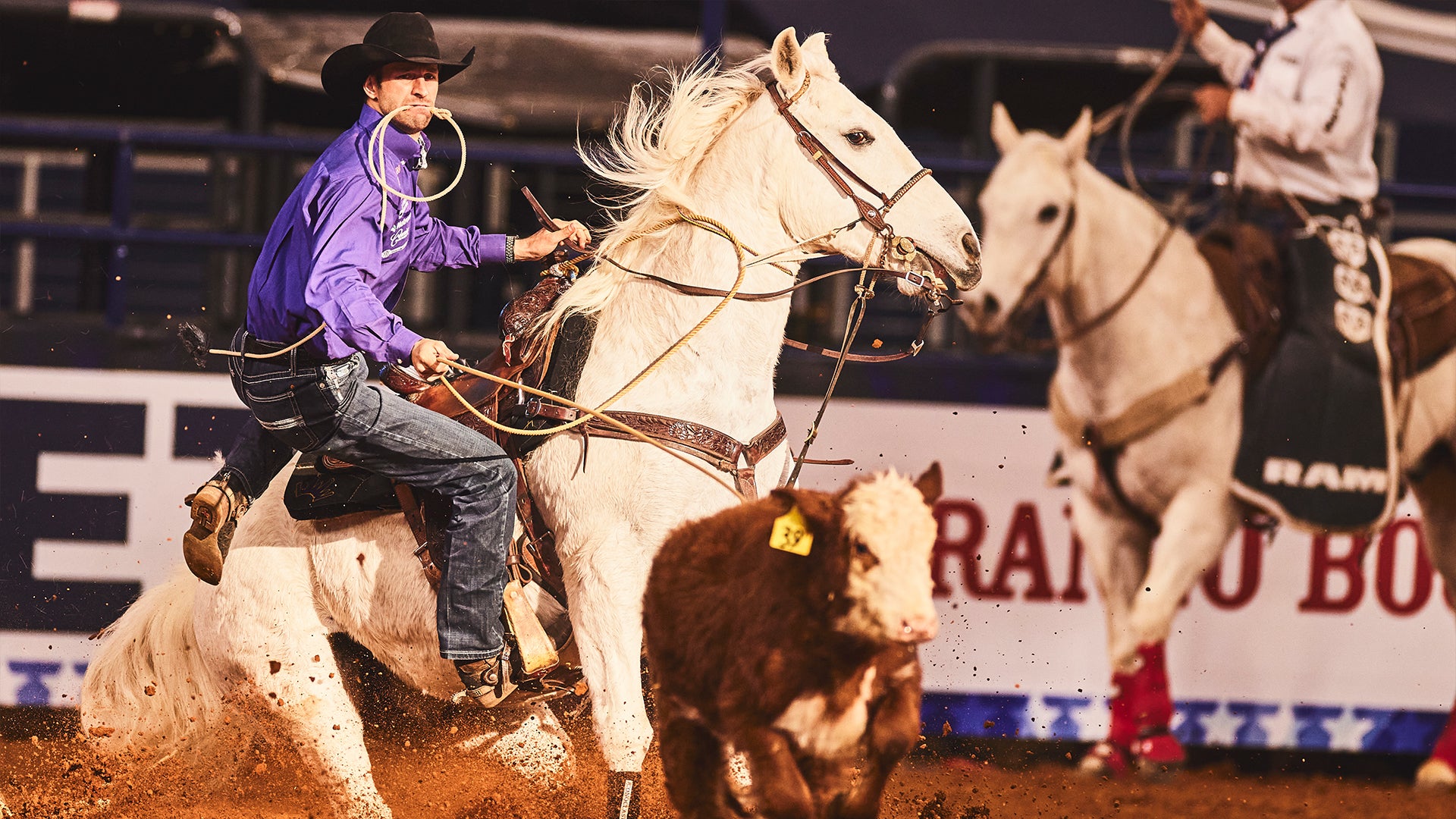 Shane Hanchey, Tie-Down Roper, at the American Rodeo